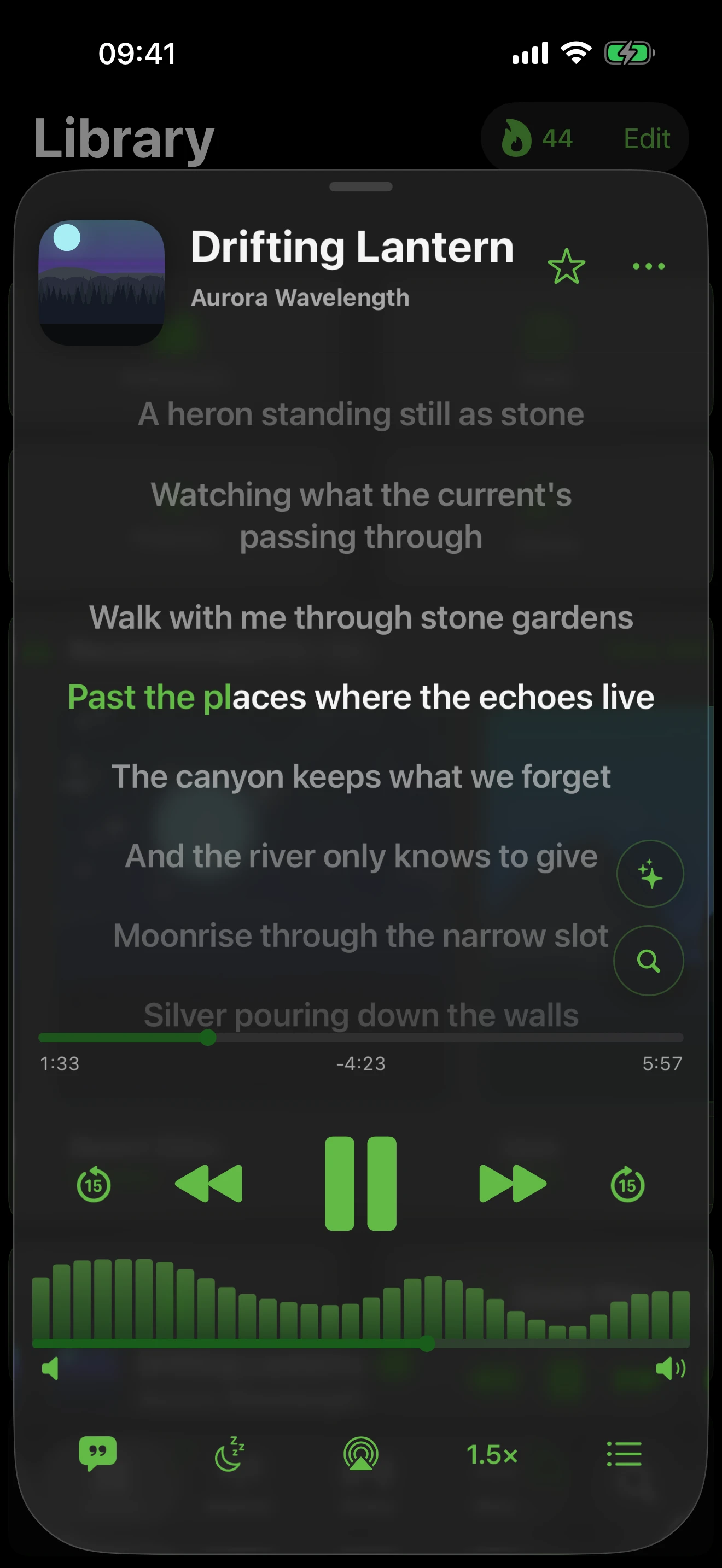 Synced lyrics in Dee Jellie